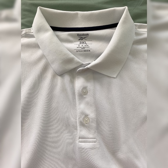 Reebok Performance Polo Shirt 3XL White - Picture 3 of 6